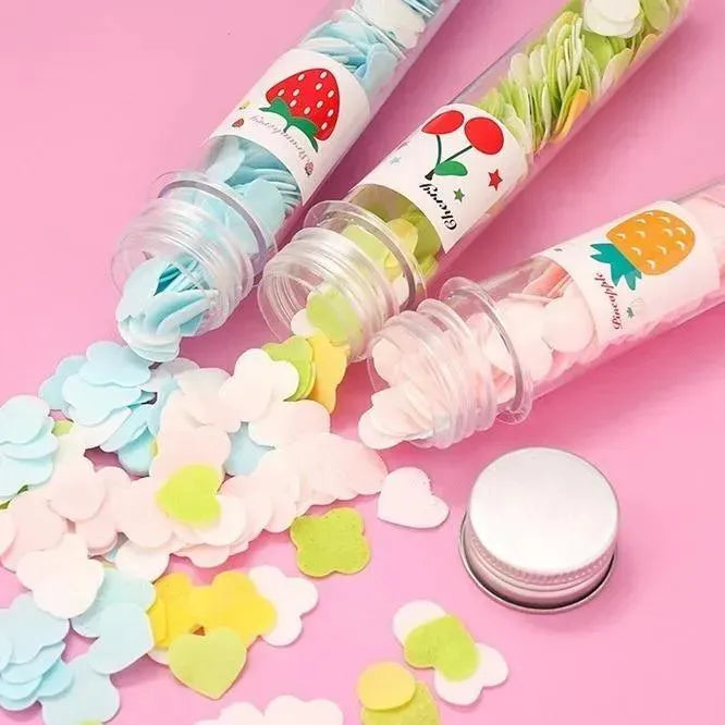 Multicolor Scented paper soaps ABS Plastic Travel Kit